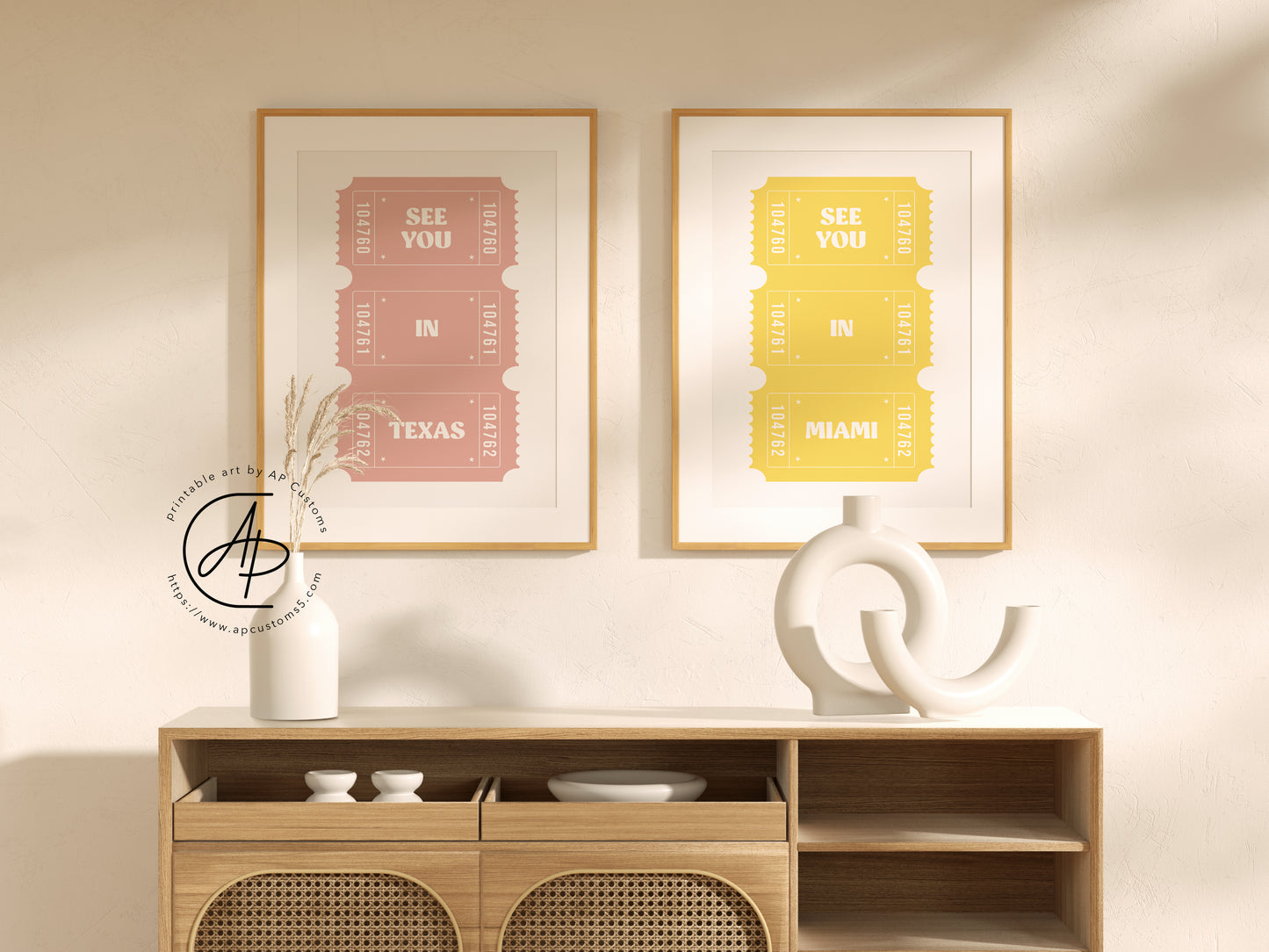 Ticket Stub | Destination Art | Digital Download