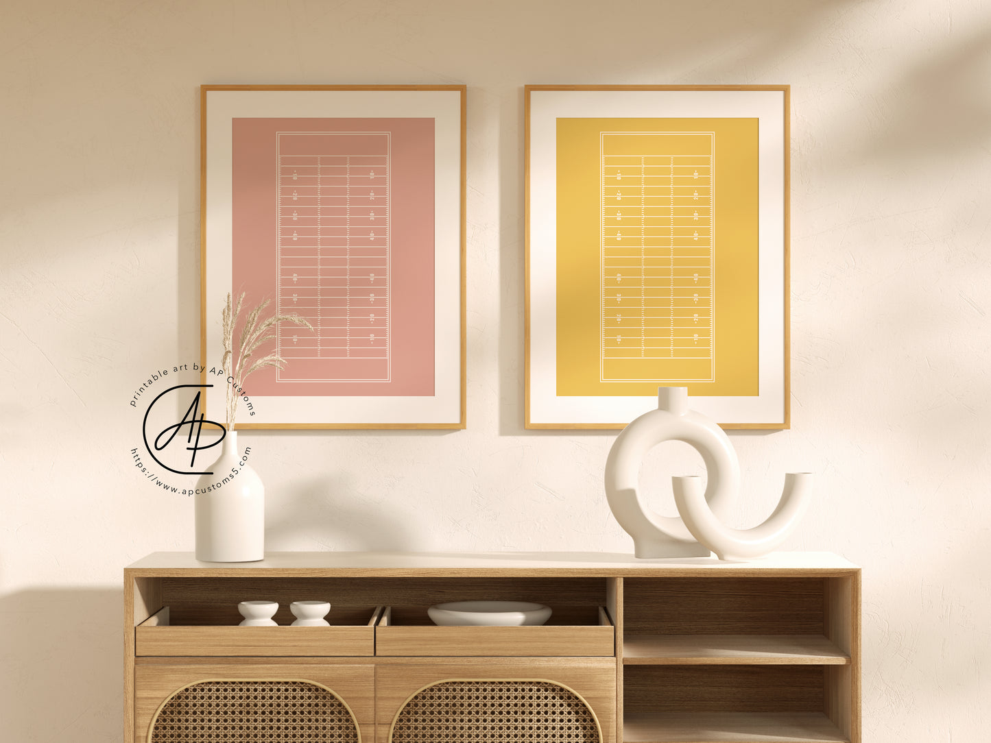 Football Field | Sports Print | Digital Download