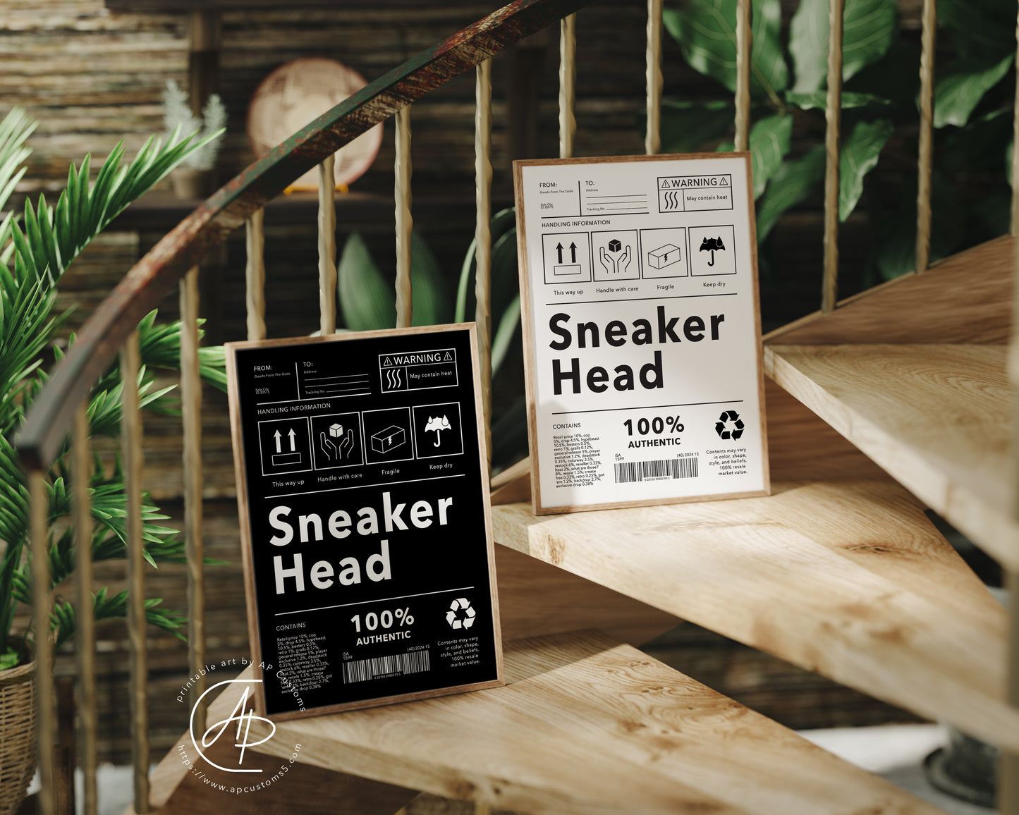 Sneakerhead Shipping Label | Sneaker Art | Digital Download