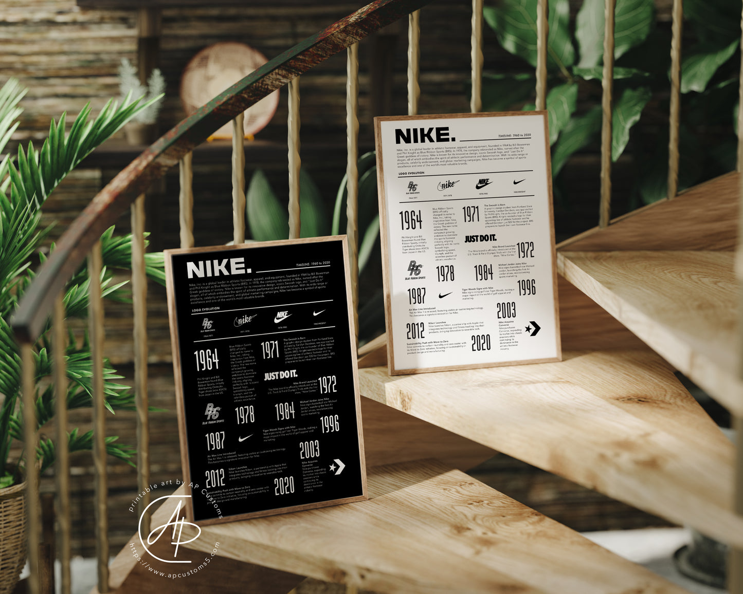 Nike Timeline | Sneaker Art | Digital Download