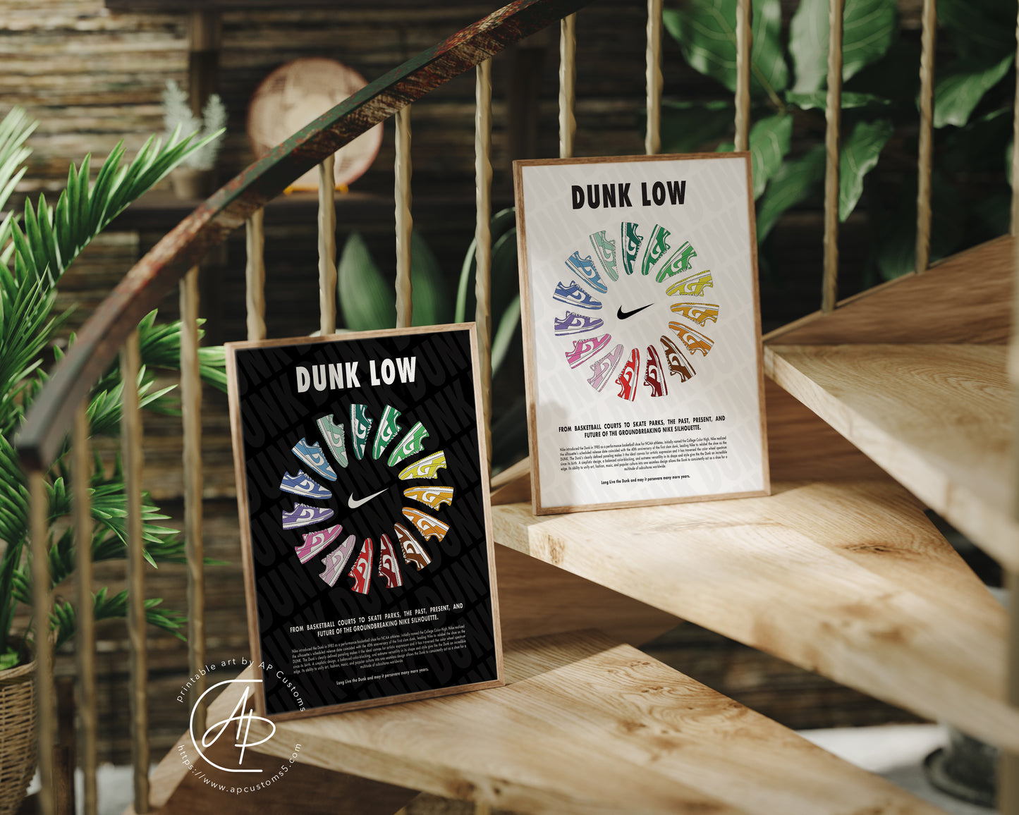 Dunk Low Rainbow | Sneaker Art | Digital Download