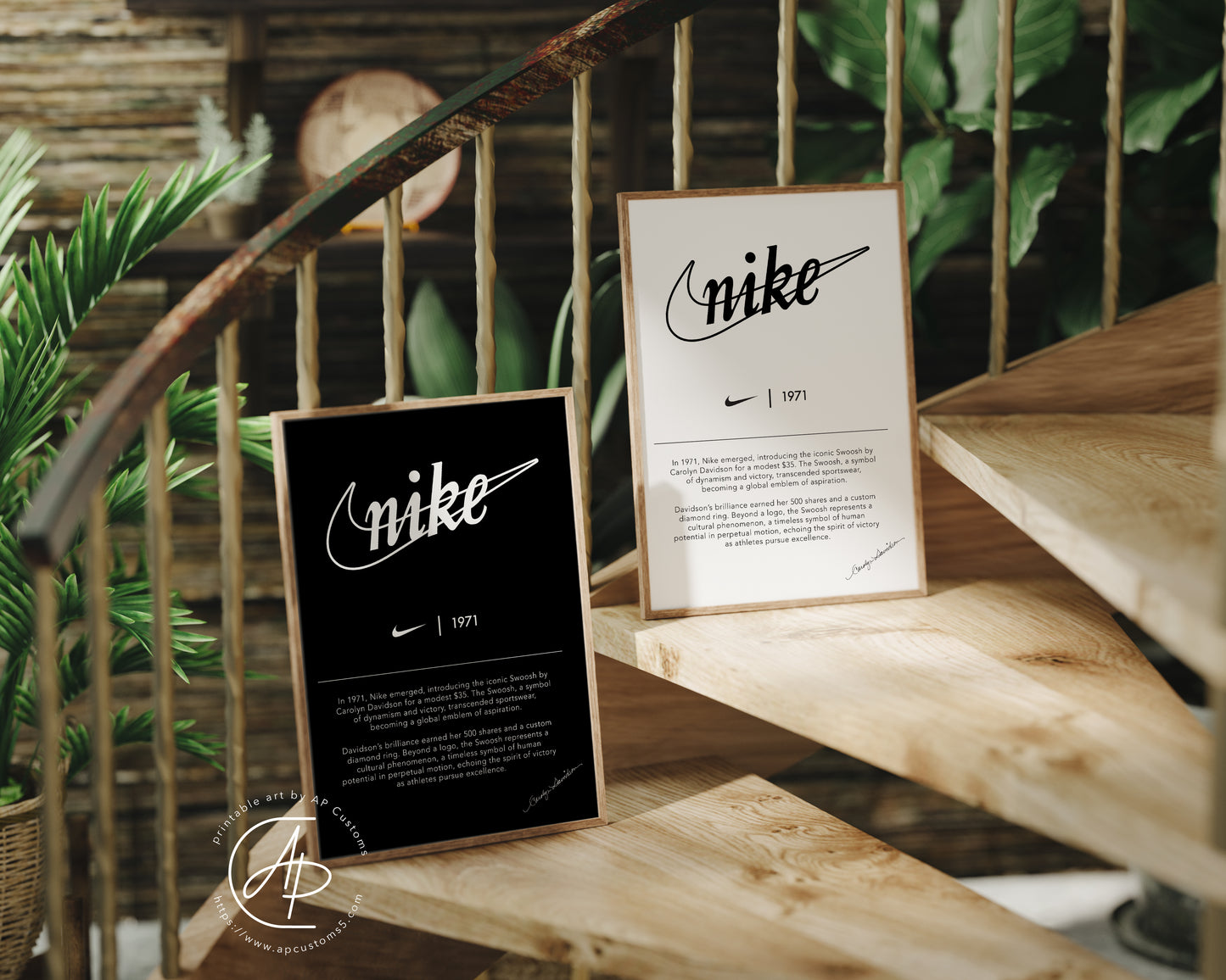 OG Nike Logo with History | Sneaker Art | Digital Download