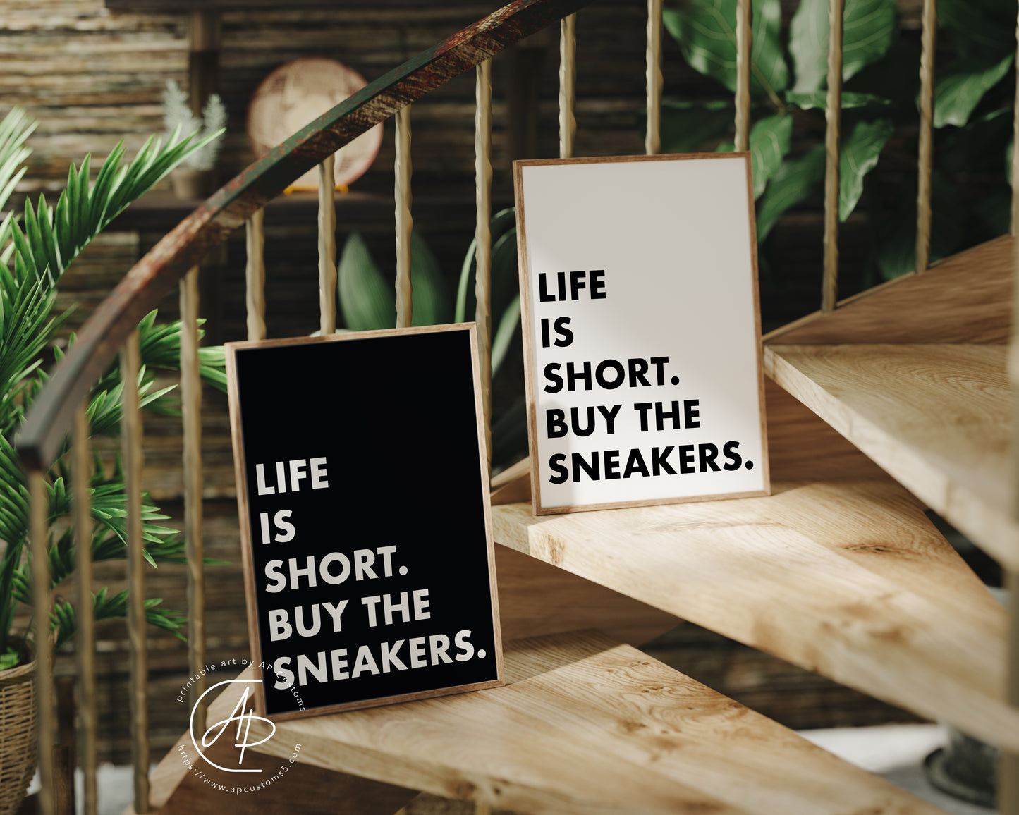 Life Is Short, Buy The Sneakers | Sneaker Art | Digital Download