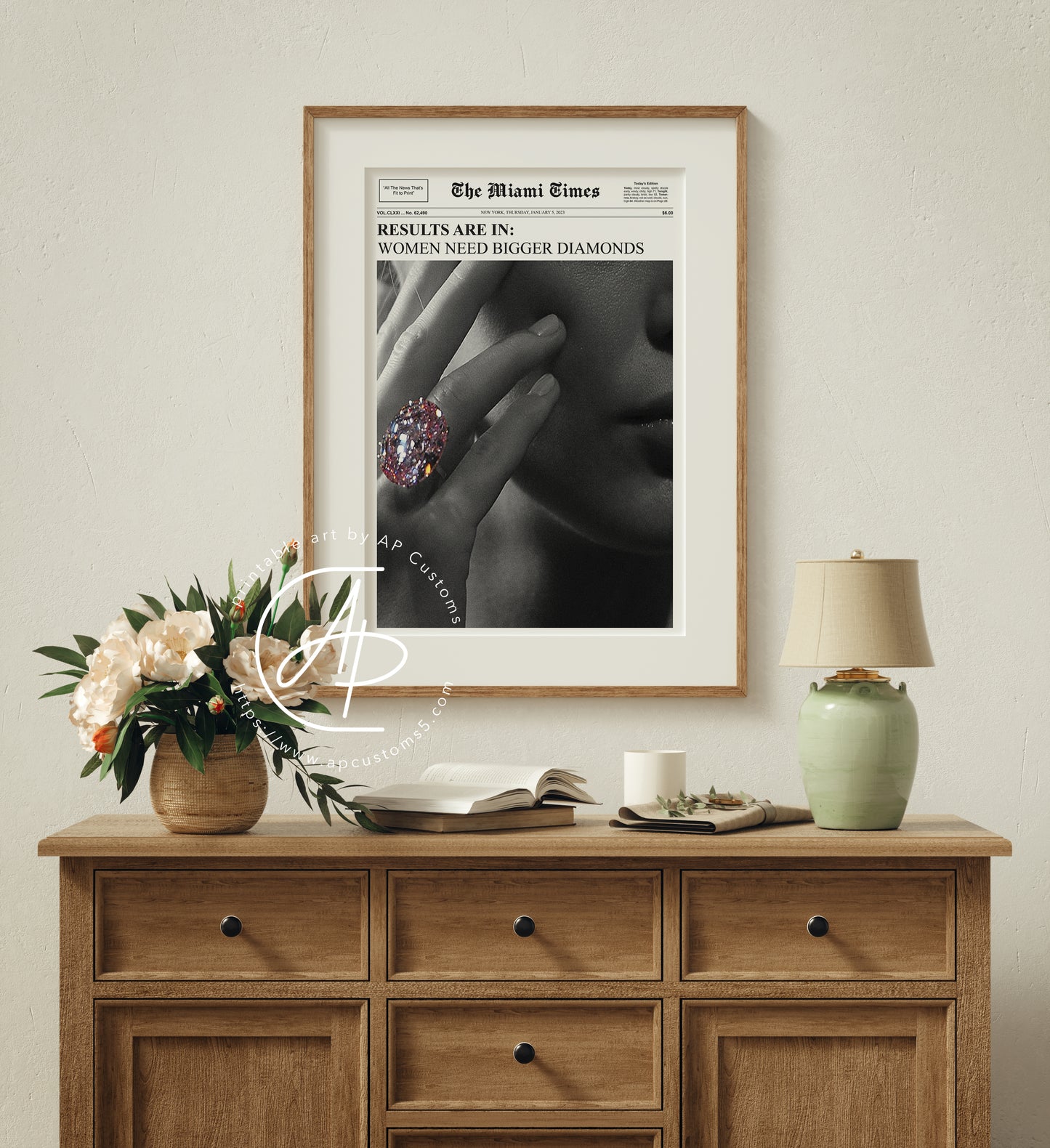 Miami Times: Women Need Bigger Diamonds | Magazine Cover | Digital Download