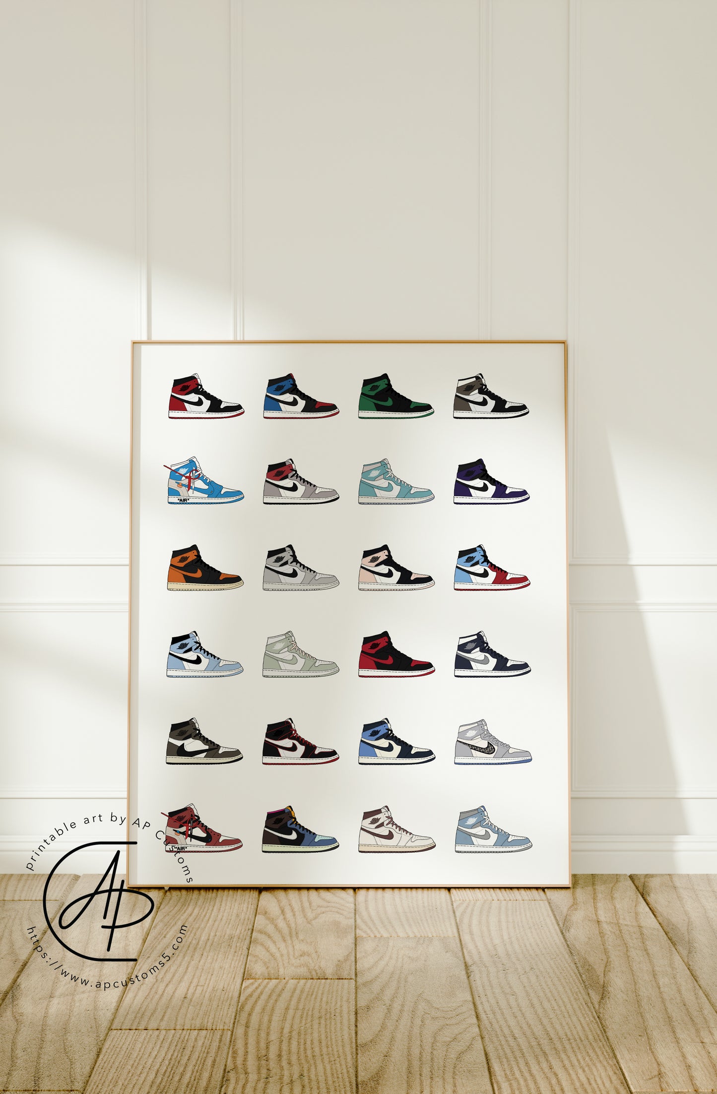Air Jordan 1 High Collection | Sneaker Art | Digital Download