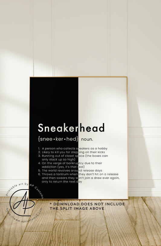 Sneakerhead Definition | Sneaker Art | Digital Download