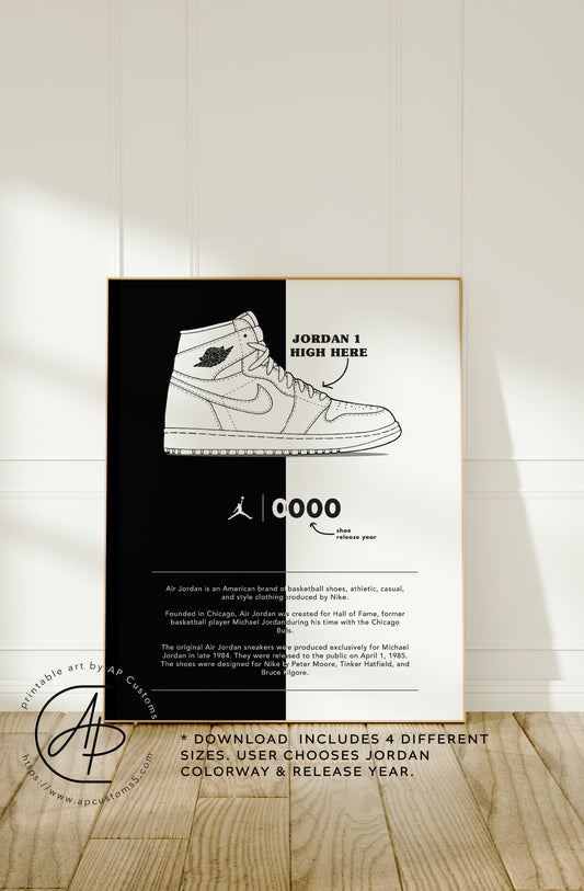 Choose Your Jordan | Sneaker Art | Digital Download