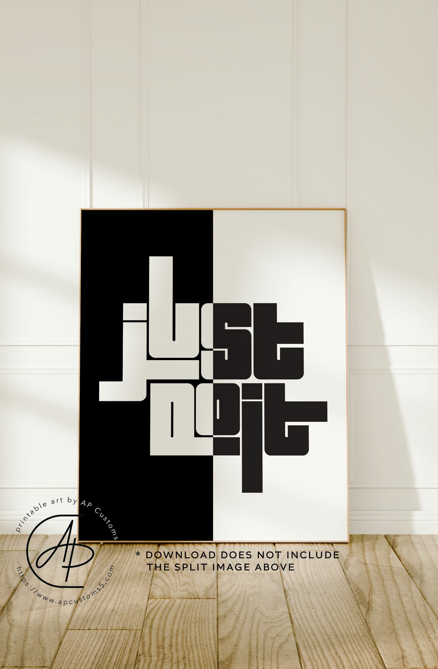 Just Do It Block Letters | Sneaker Art | Digital Download