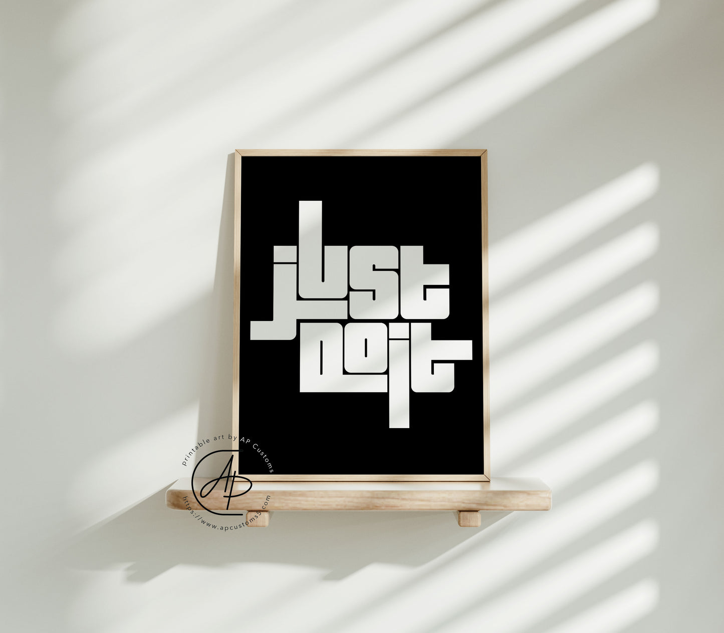 Just Do It Block Letters | Sneaker Art | Digital Download