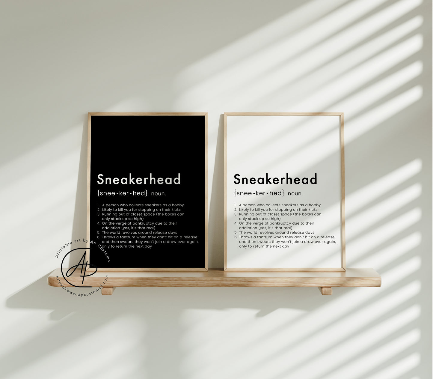 Sneakerhead Definition | Sneaker Art | Digital Download