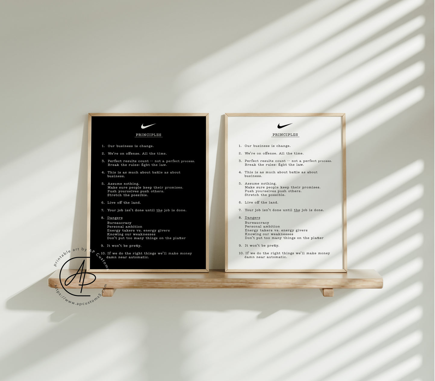 Principles of Nike | Sneaker Art | Digital Download