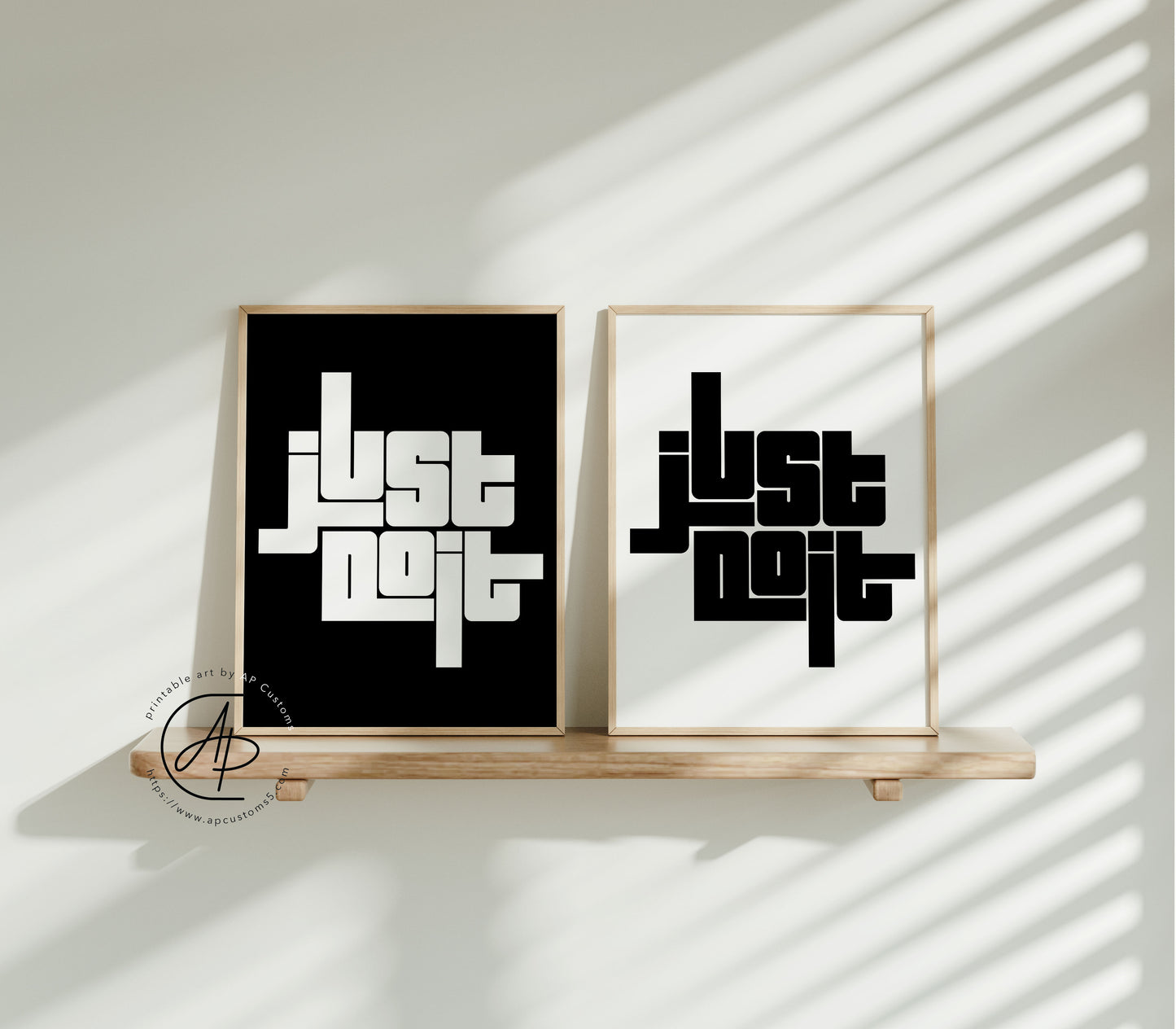 Just Do It Block Letters | Sneaker Art | Digital Download