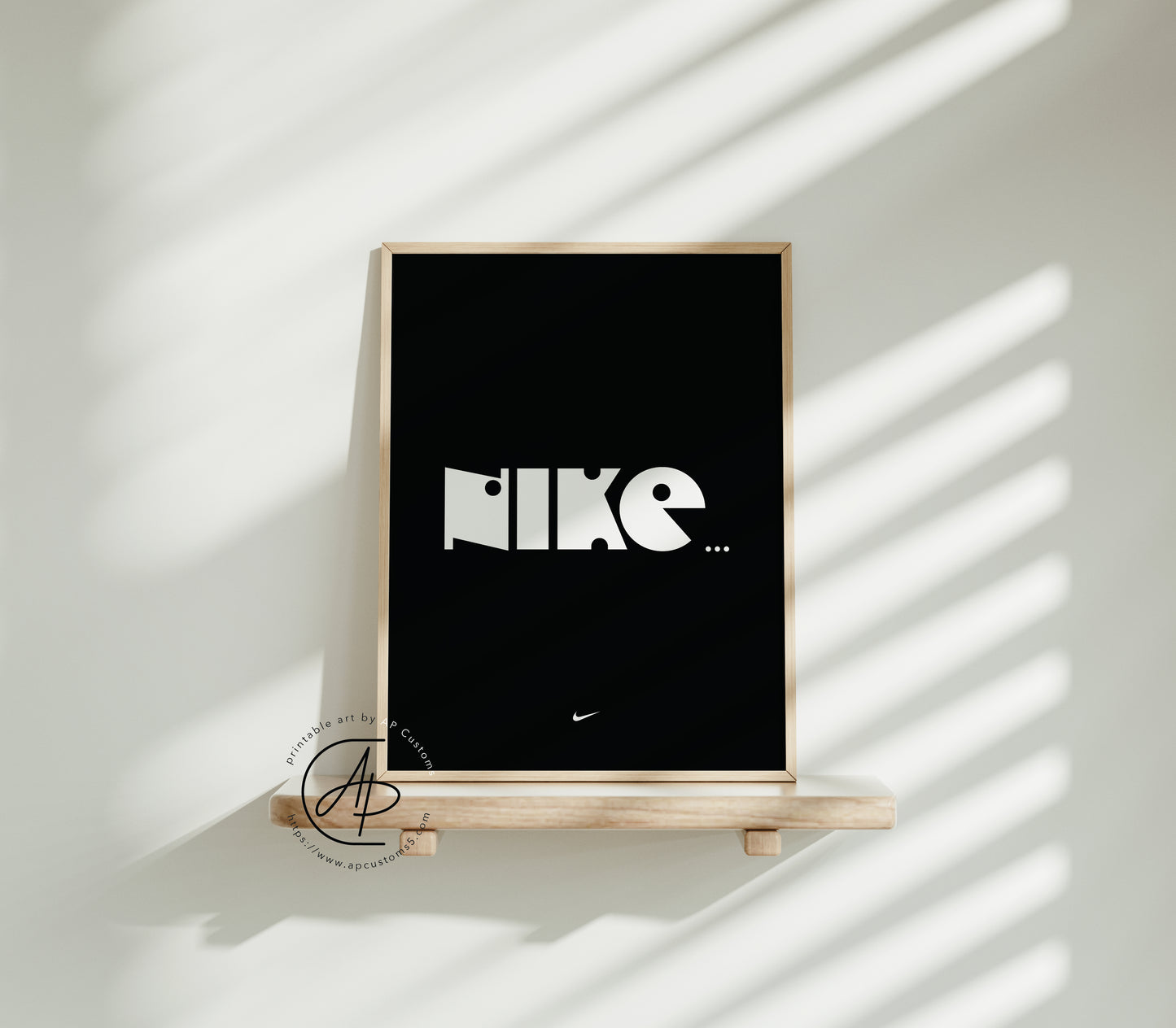 Pacman Nike Logo | Sneaker Art | Digital Download