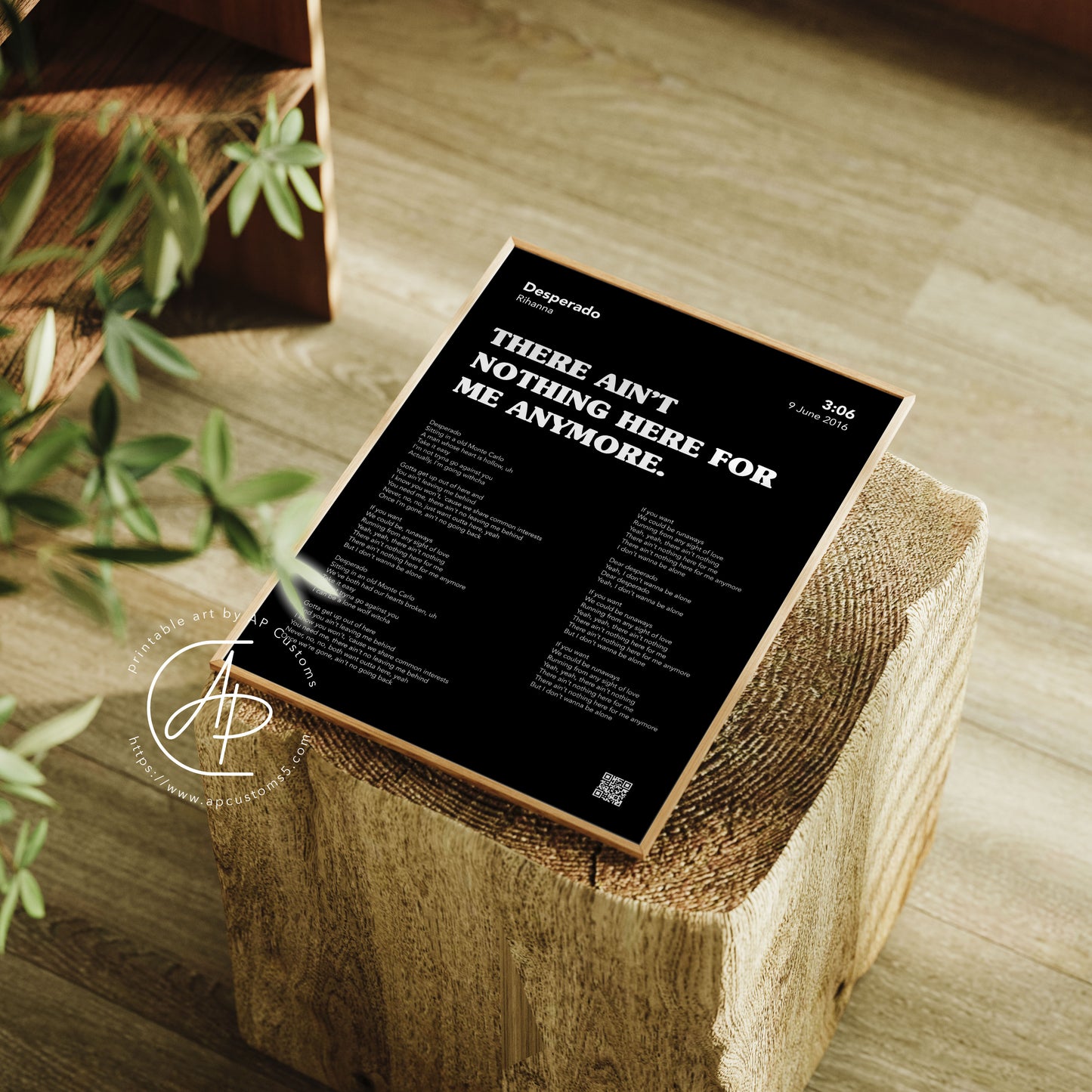 Choose Your Song Lyric | Music Art | Digital Download