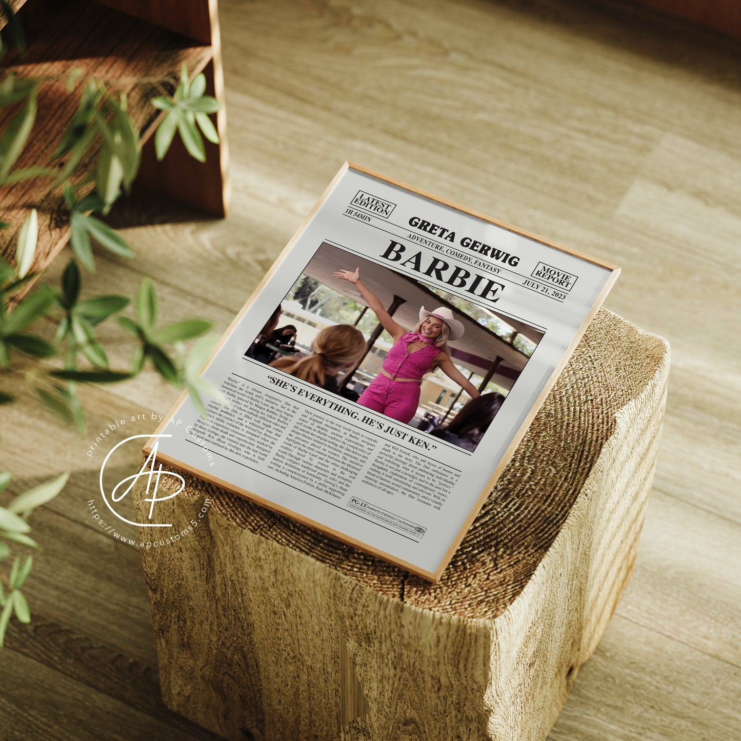 Retro Newspaper Movie/TV Show Poster | Film Art | Digital Download