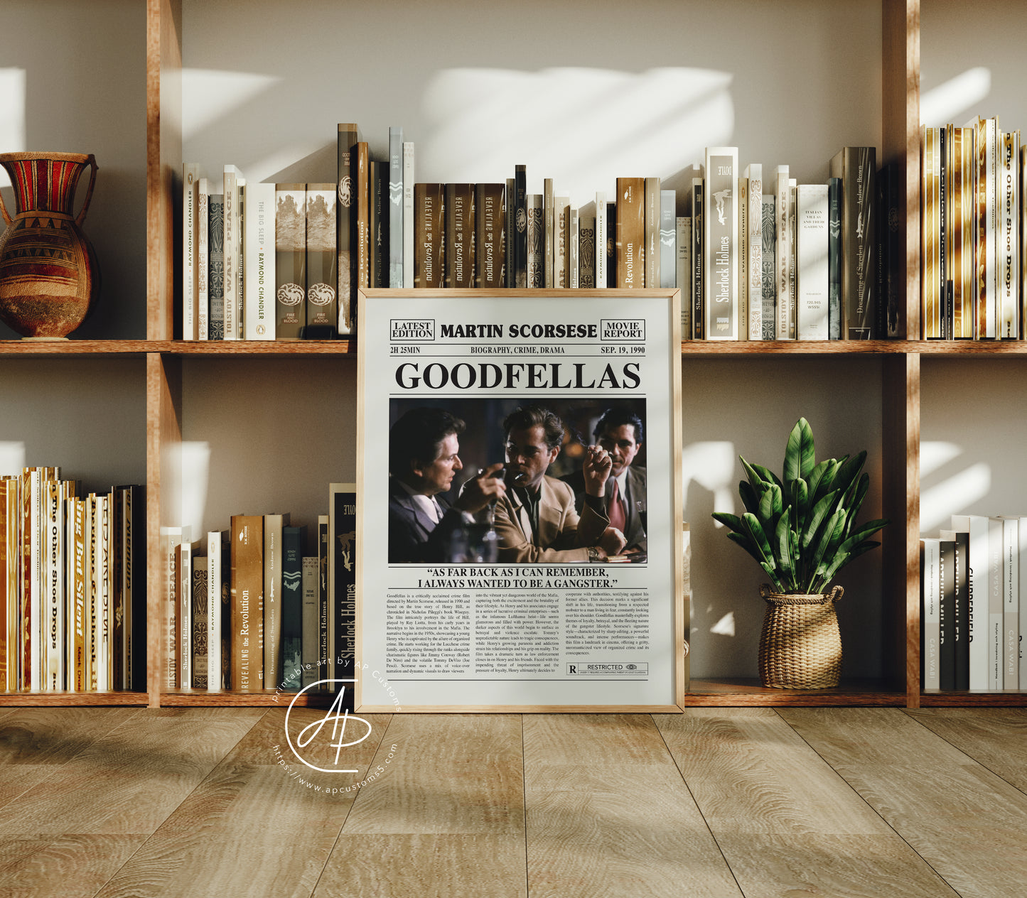 Retro Newspaper Movie/TV Show Poster | Film Art | Digital Download