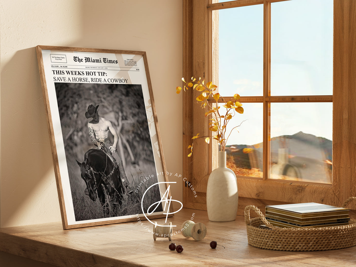 Miami Times: Save A Horse | Magazine Cover | Digital Download