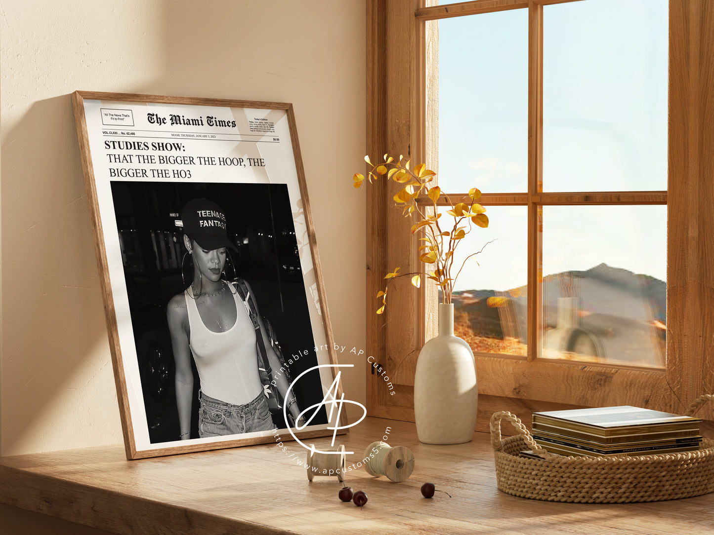 Miami Times: Bigger the Hoop | Magazine Cover | Digital Download