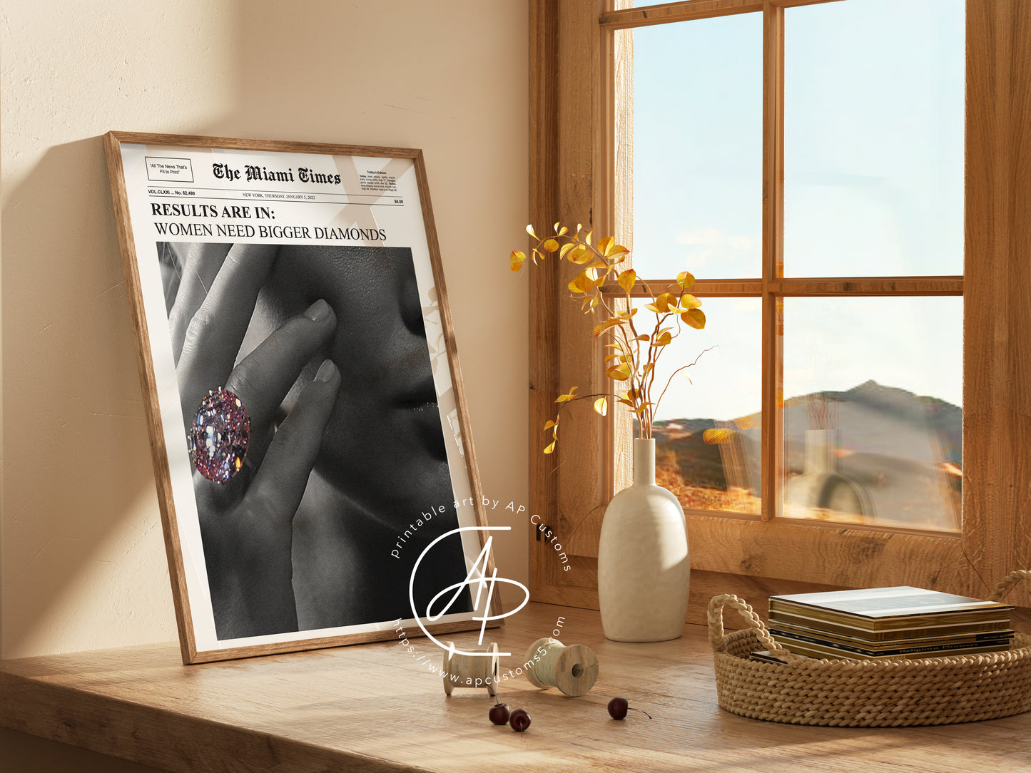 Miami Times: Women Need Bigger Diamonds | Magazine Cover | Digital Download