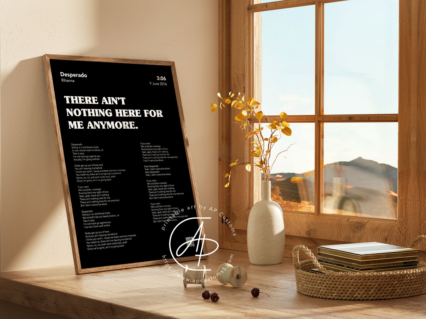 Choose Your Song Lyric | Music Art | Digital Download