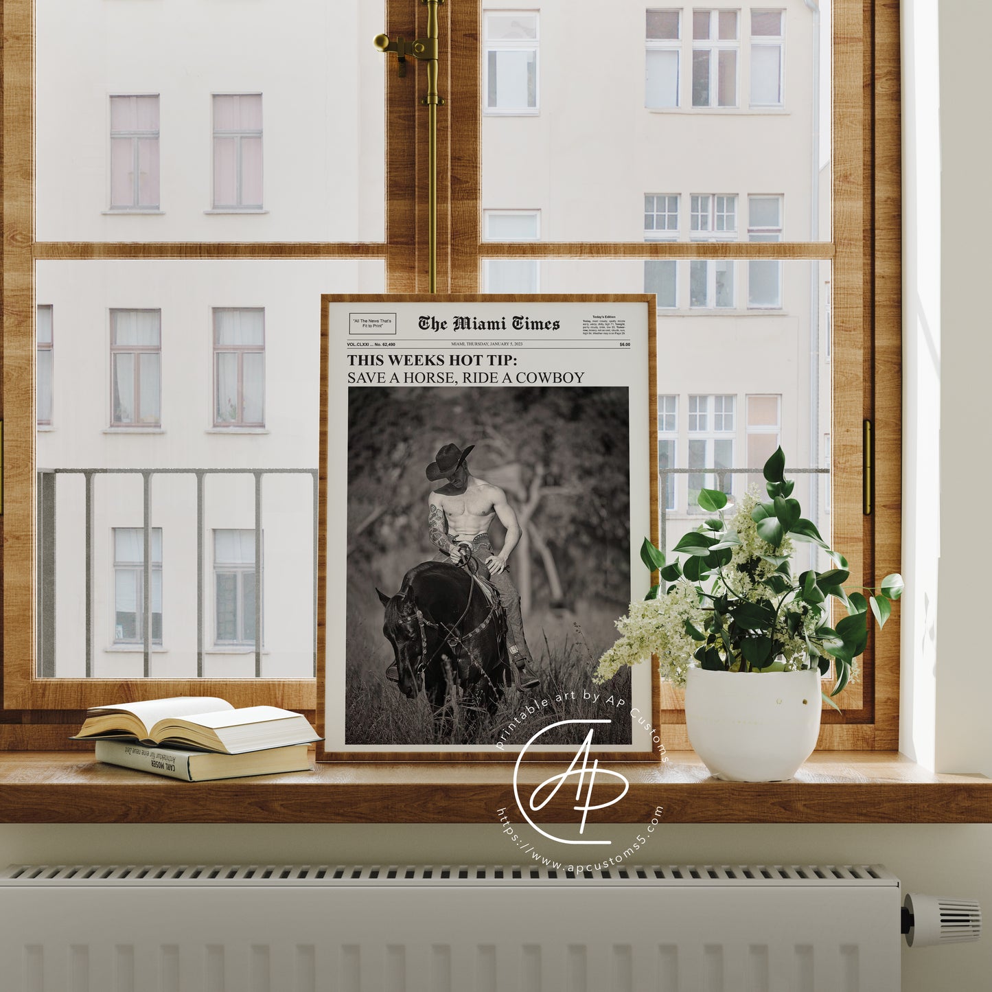 Miami Times: Save A Horse | Magazine Cover | Digital Download