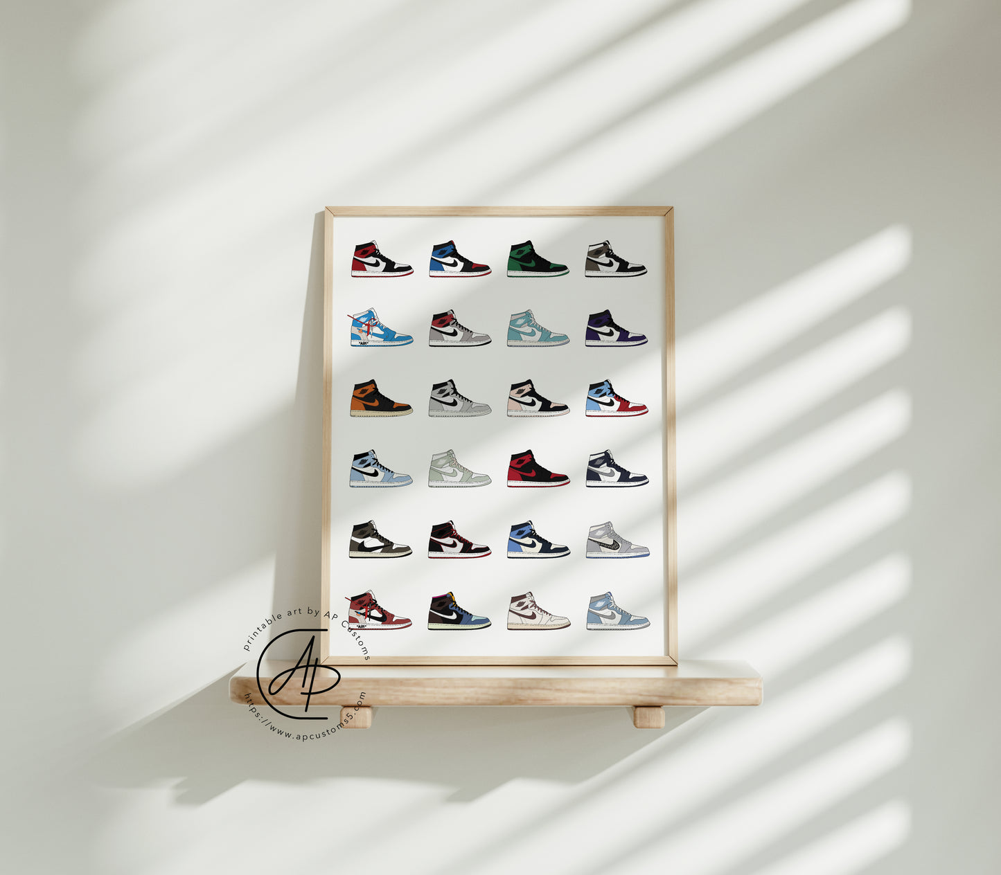 Air Jordan 1 High Collection | Sneaker Art | Digital Download