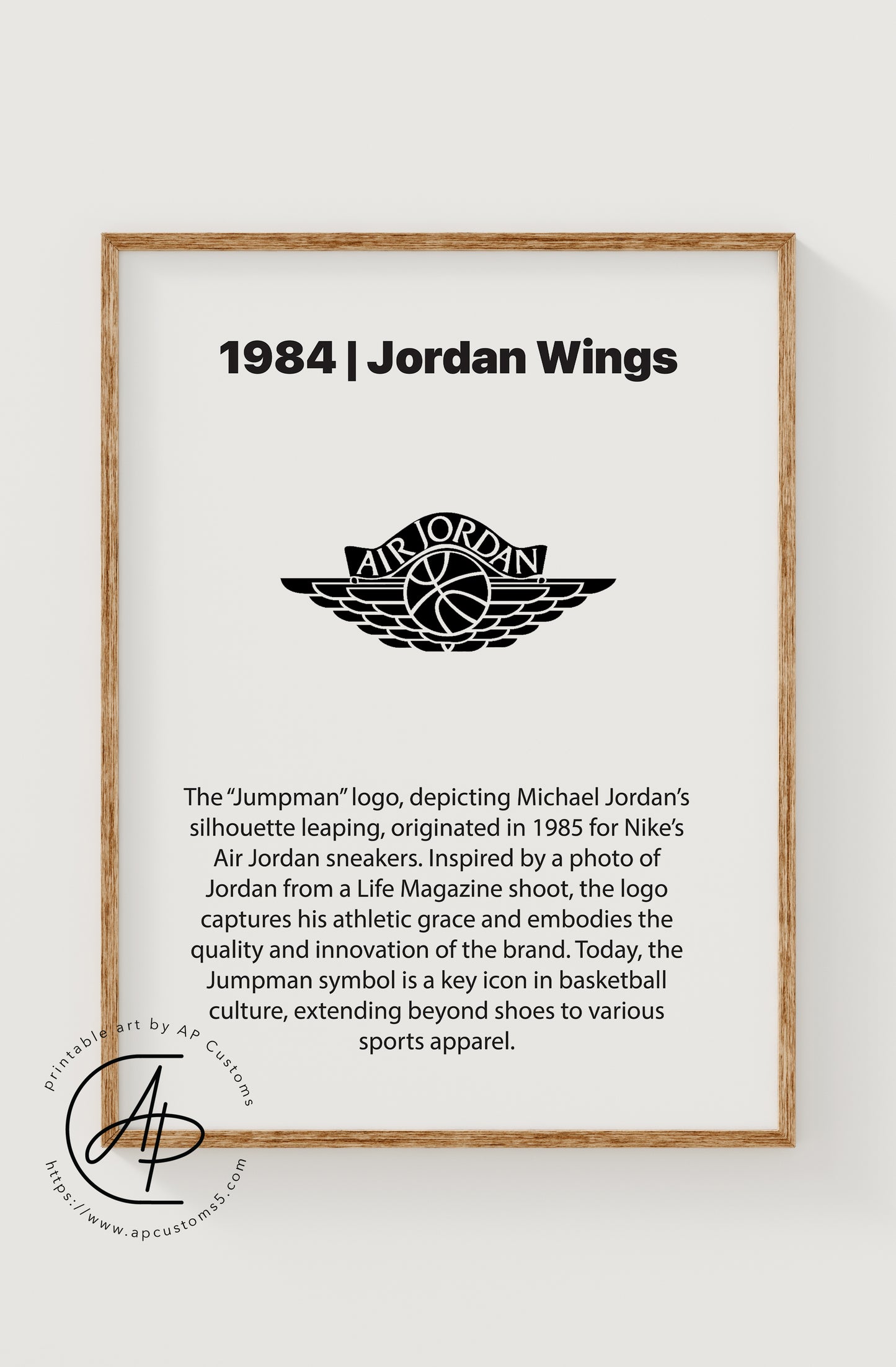 Set of 3: Jumpman, Swoosh, Jordan Wings| Sneaker Art | Digital Download