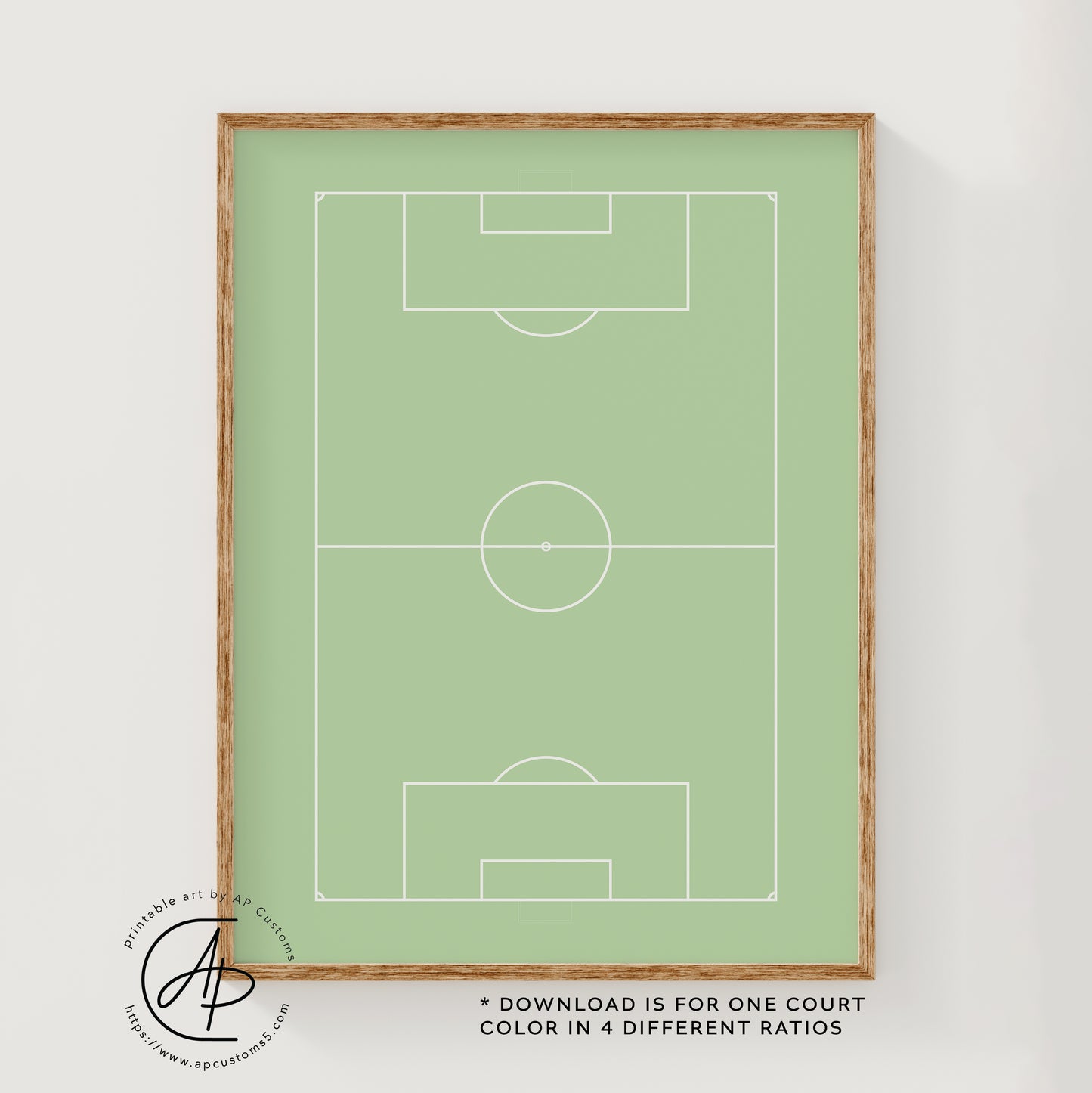 Soccer Field | Sports Print | Digital Download
