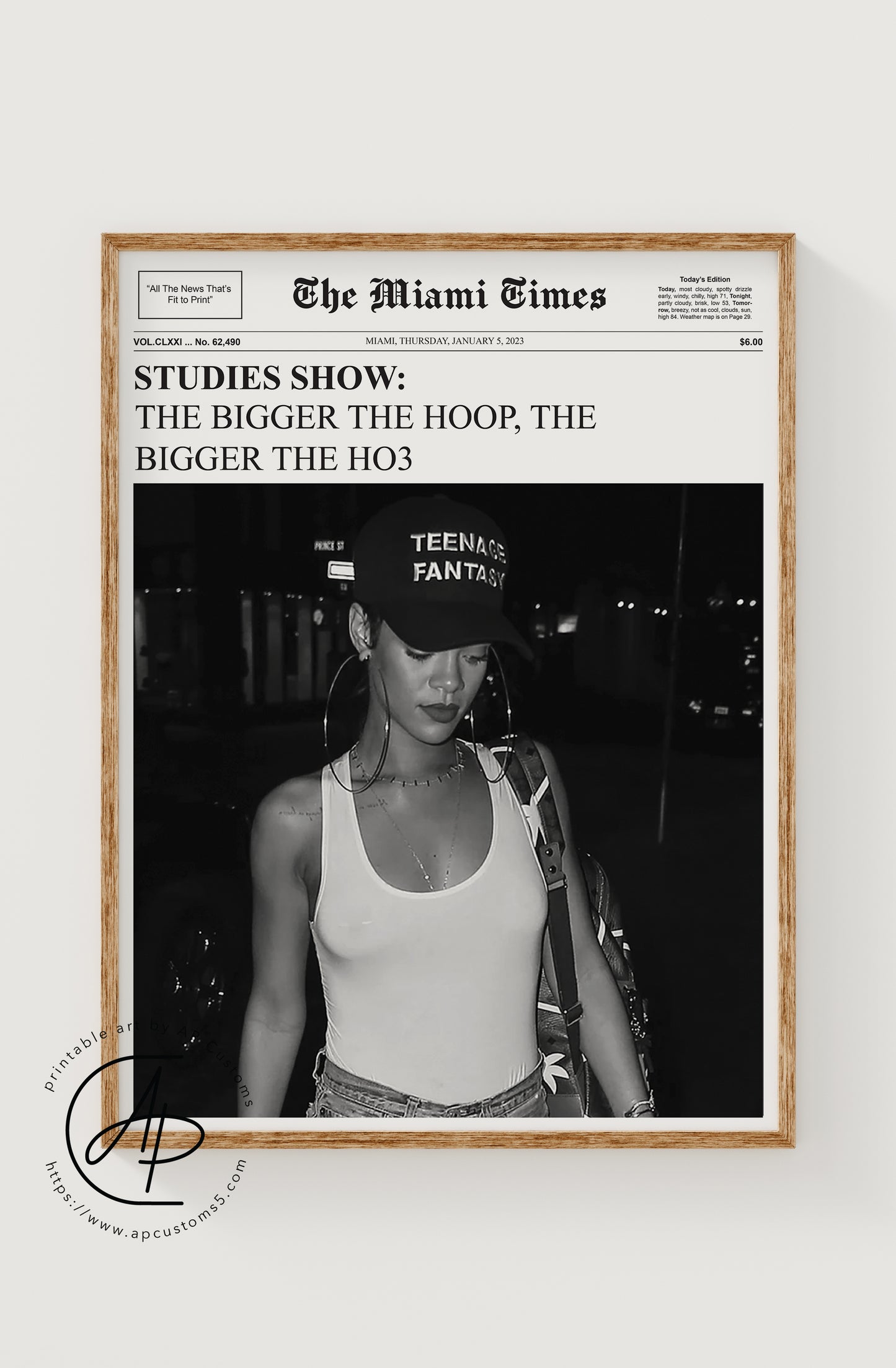 Miami Times: Bigger the Hoop | Magazine Cover | Digital Download