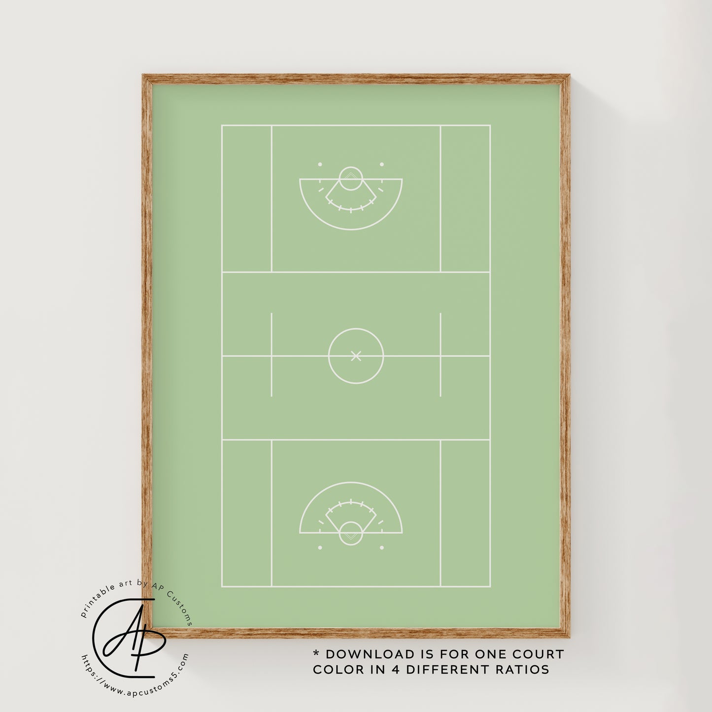 Lacrosse Field | Sports Print | Digital Download