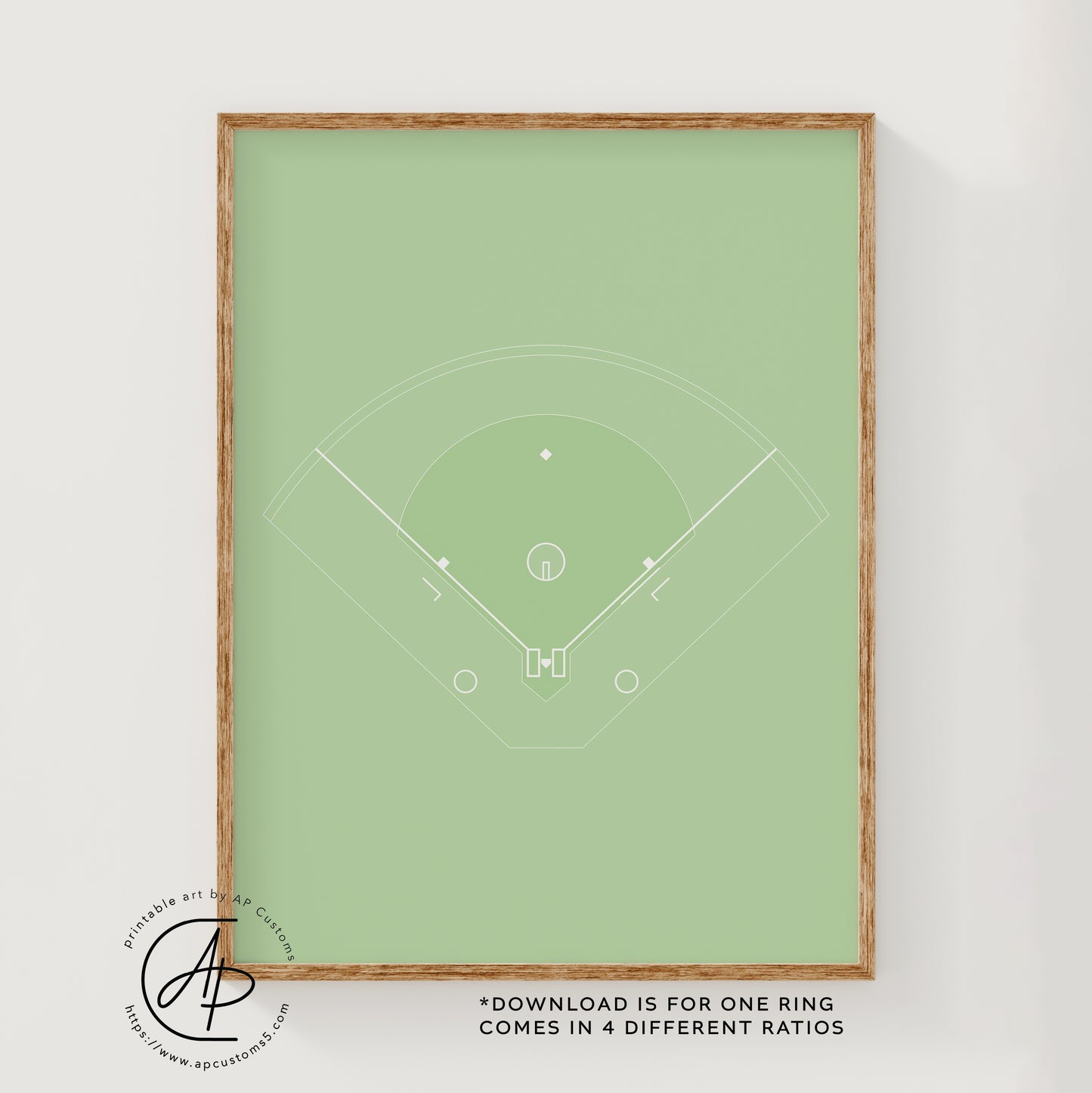 Softball Field | Sports Print | Digital Download