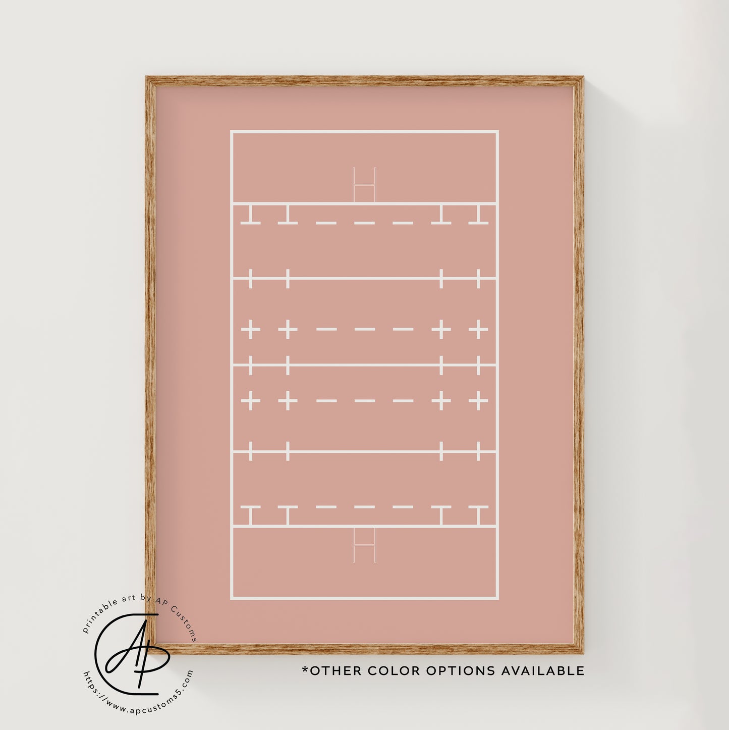 Rugby Pitch | Sports Print | Digital Download