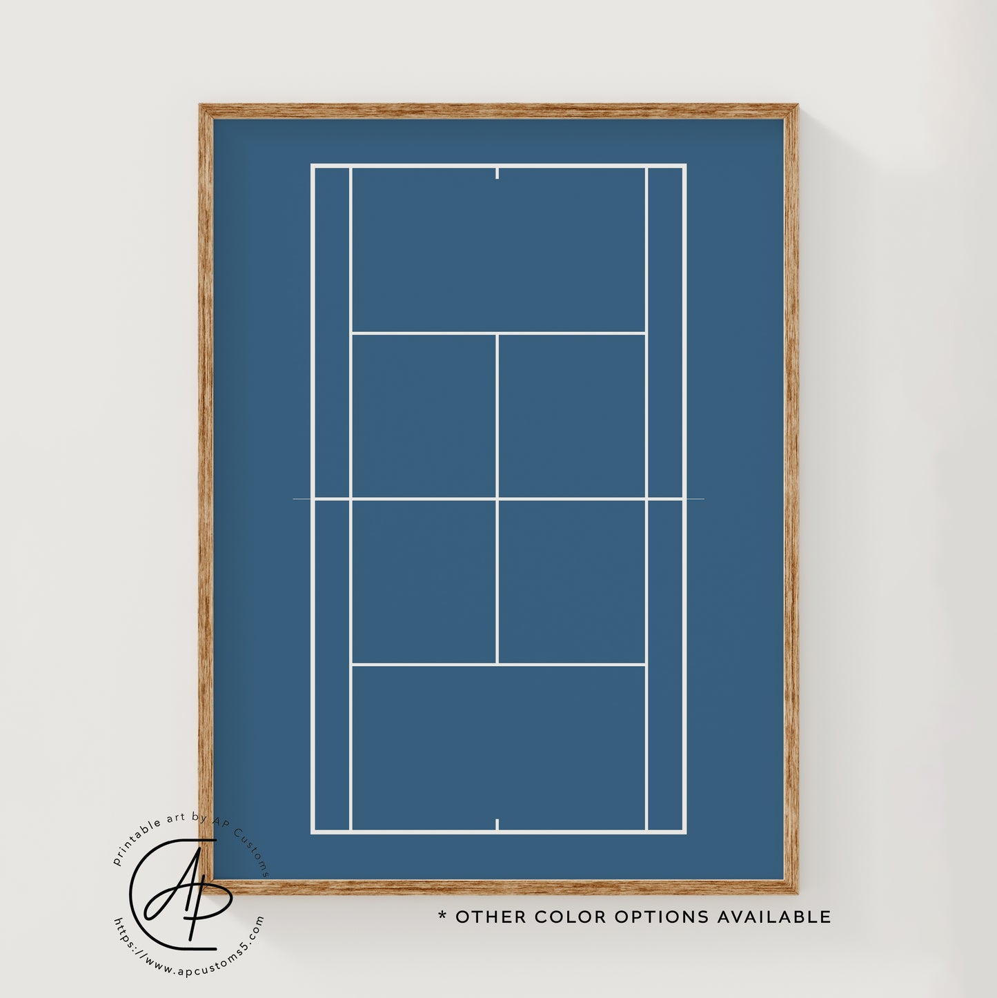 Tennis Court | Sports Print | Digital Download