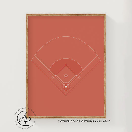 Baseball Field | Sports Print | Digital Download