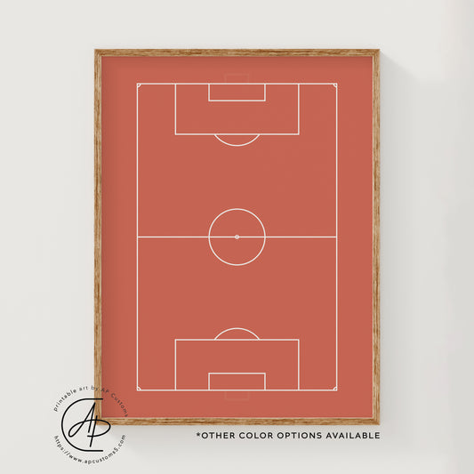 Soccer Field | Sports Print | Digital Download