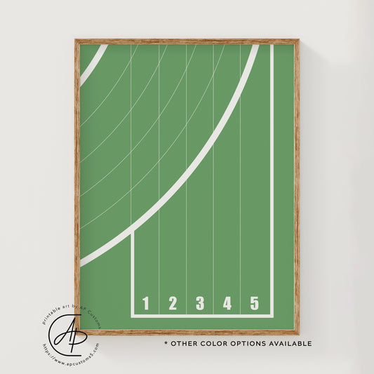 Track Start | Sports Print | Digital Download