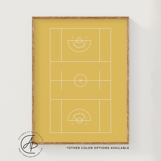 Lacrosse Field | Sports Print | Digital Download