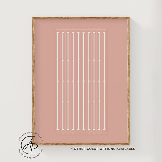 Swimming Lanes | Sports Print | Digital Download