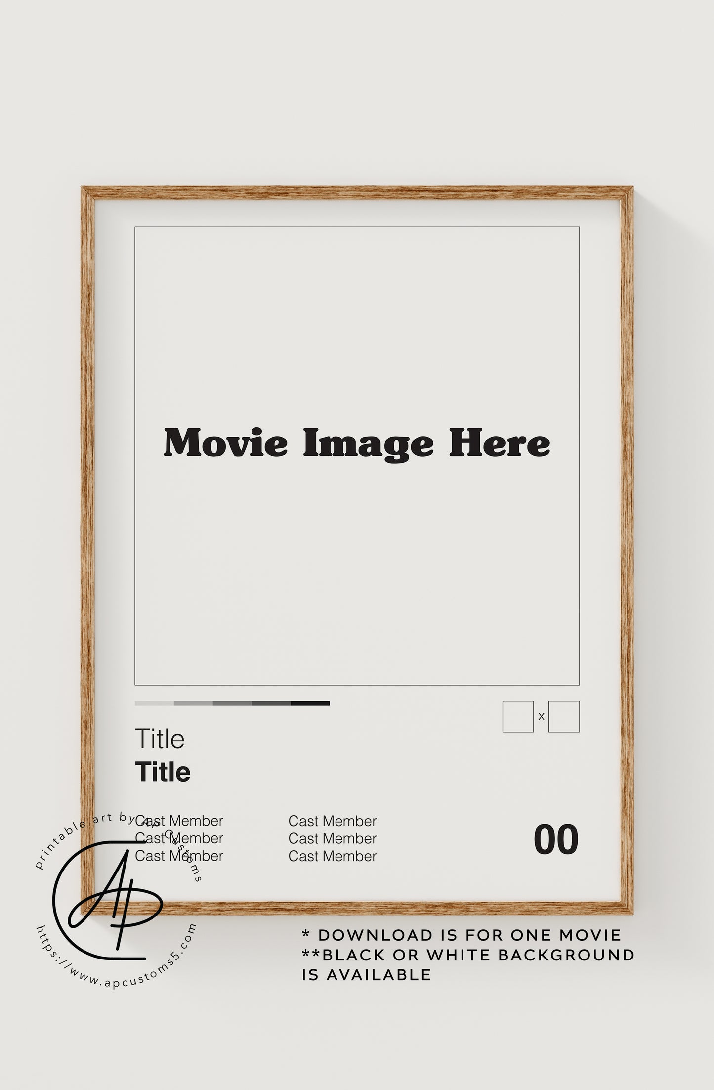 Movie Poster | Film Art | Digital Download