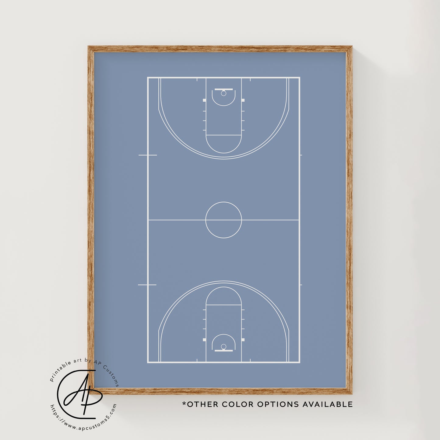 Basketball Court | Sports Print | Digital Download