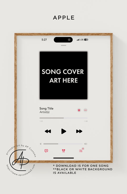 Choose Your Own Song Cover (Apple Music) | Music Art | Digital Download