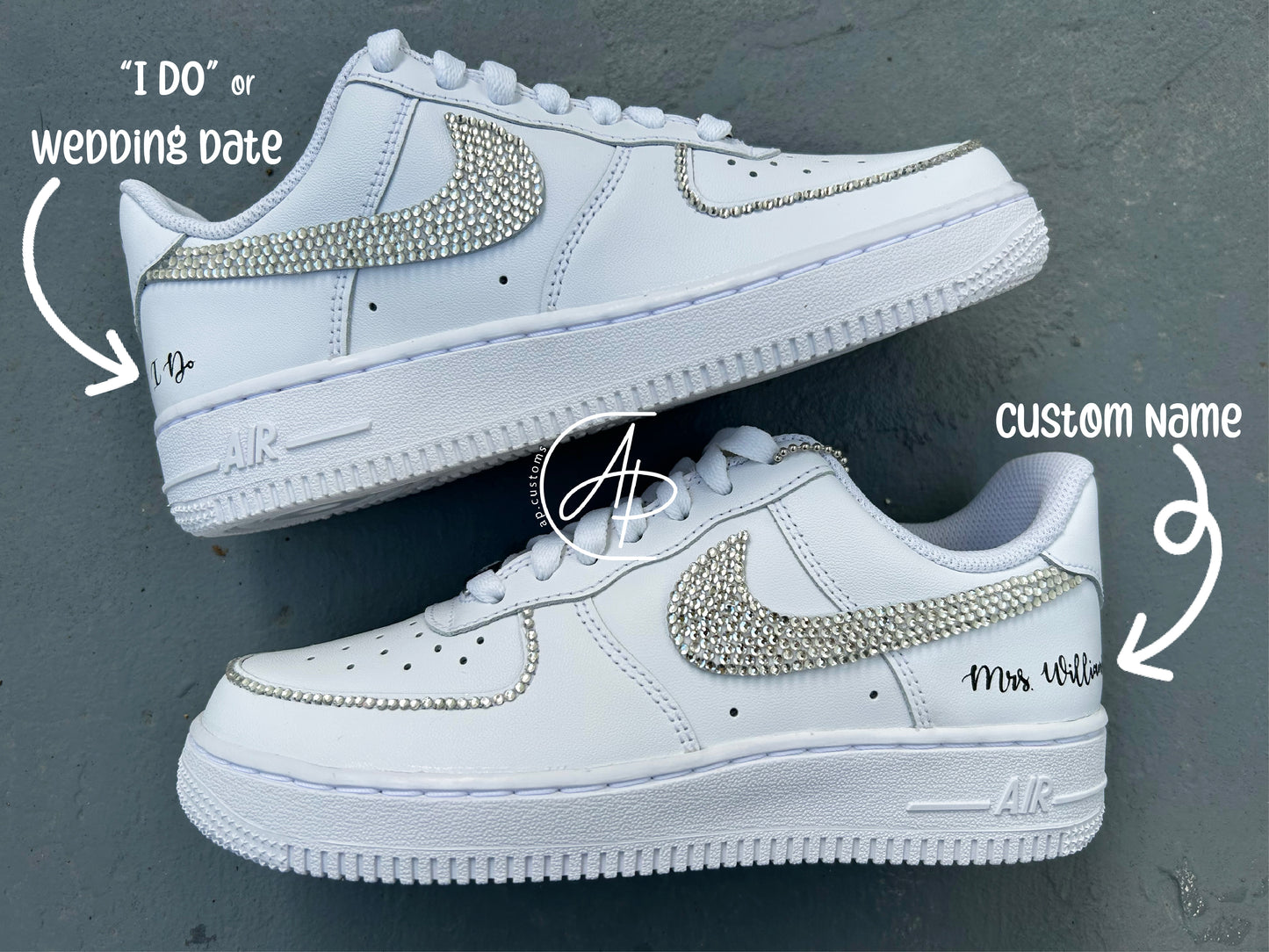 Wedding AF1's for Her